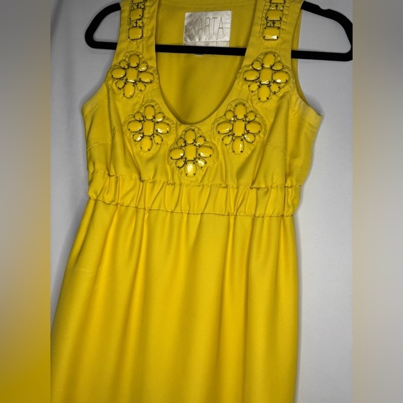 EUC KARTA Yellow Dress Size Small - Picture 3 of 8